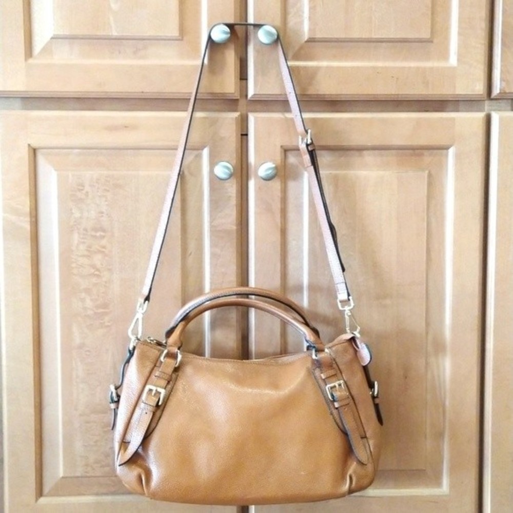 Kattee Leather Satchel Crossbody Bag EUC